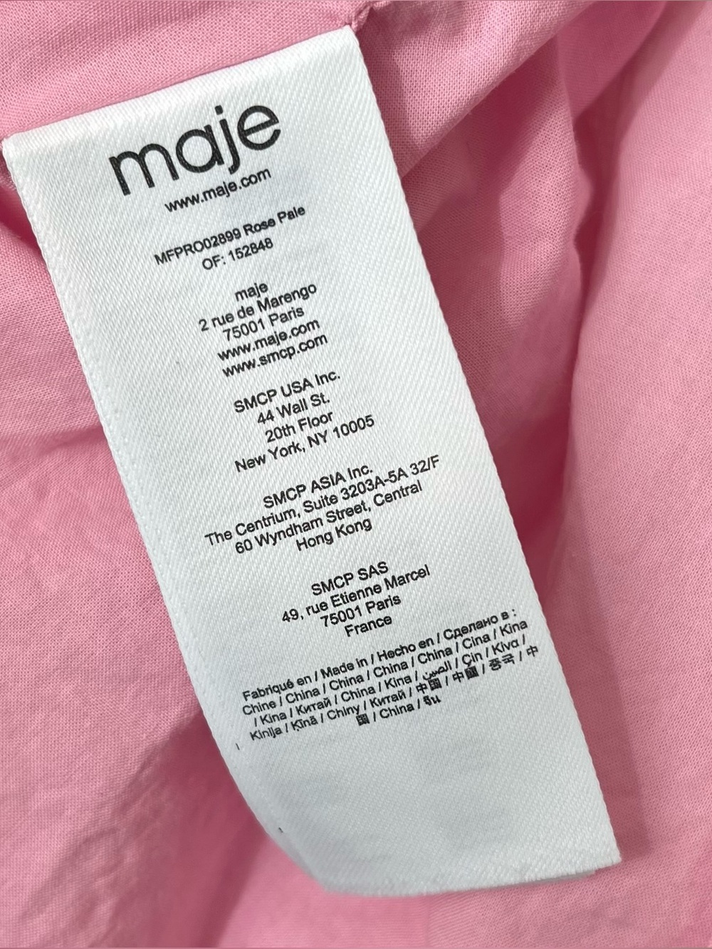 Maje Light Pink Ruffled Mini Dress - Picture 5 of 13